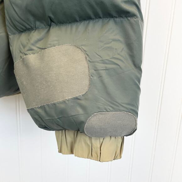 Rocky Mens 2XL Down Puffer‎ Convertible Jacket Vest Olive Green Tan Winter FLAW - Picture 14 of 14